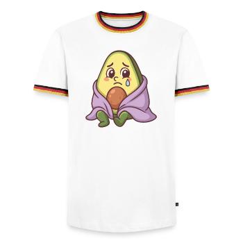 Sad Lawyer - Men's Ringer Shirt - white/tricolour - Front - AI Model Female 172 light (172cm) & AI Model Male 185 light (185cm)