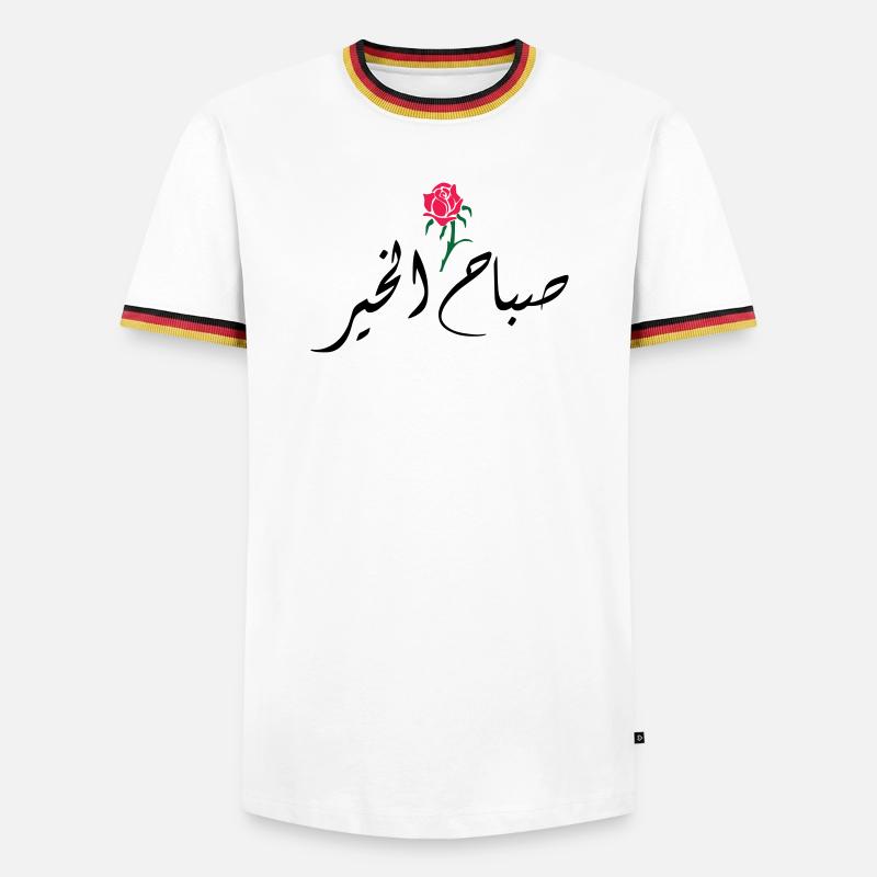 Sabah El Kher - Men's Ringer Shirt - white/tricolour