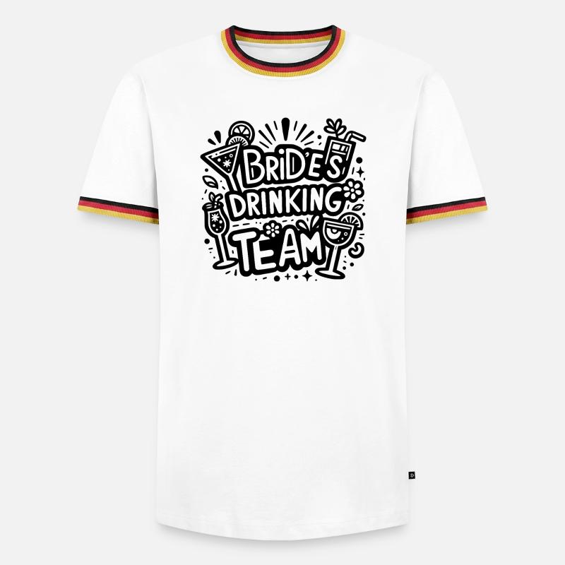 Bride's Drinking Team - Men's Ringer Shirt - white/tricolour