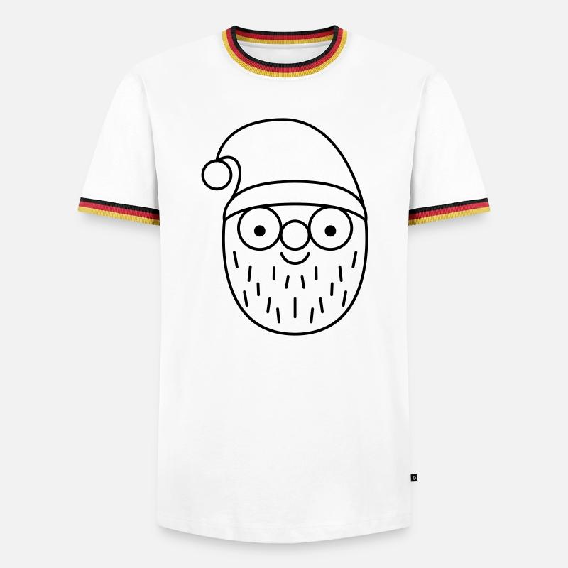Nicholas - Men's Ringer Shirt - white/tricolour