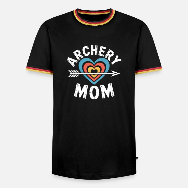 Bogenschießen Spruch Mutter Bogenschießen Geschenk - Männer Kontrast-T-Shirt - Schwarz/Dreifarbig