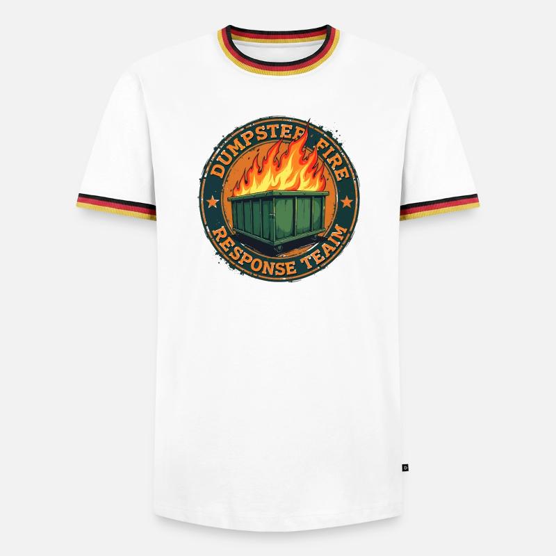Dumpster Fire - Response Team - Men's Ringer Shirt - white/tricolour