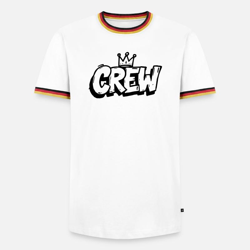 Crew Graffiti - Men's Ringer Shirt - white/tricolour
