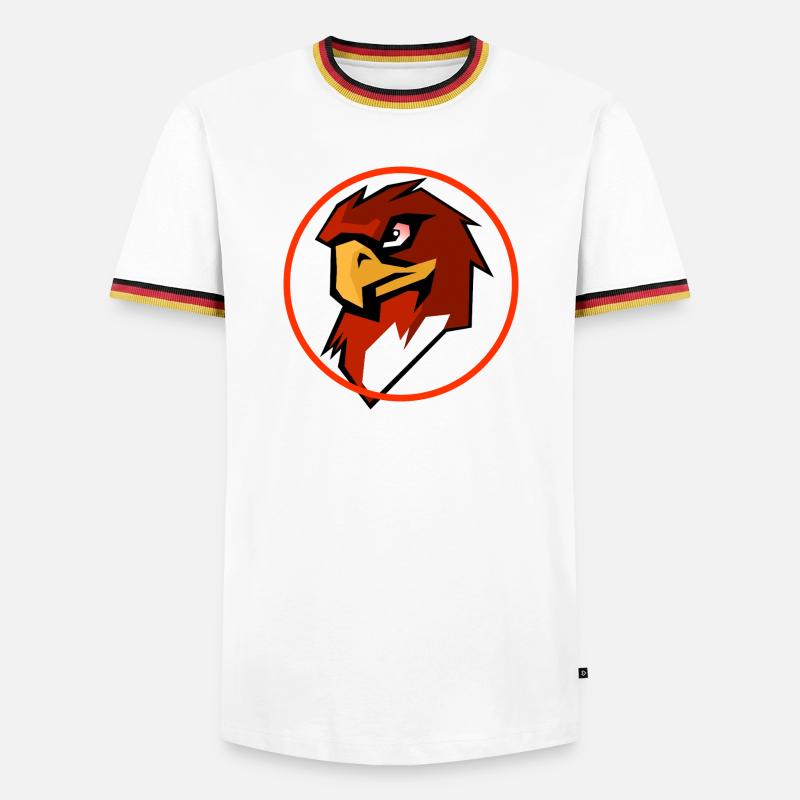 Red Hawk - Men's Ringer Shirt - white/tricolour