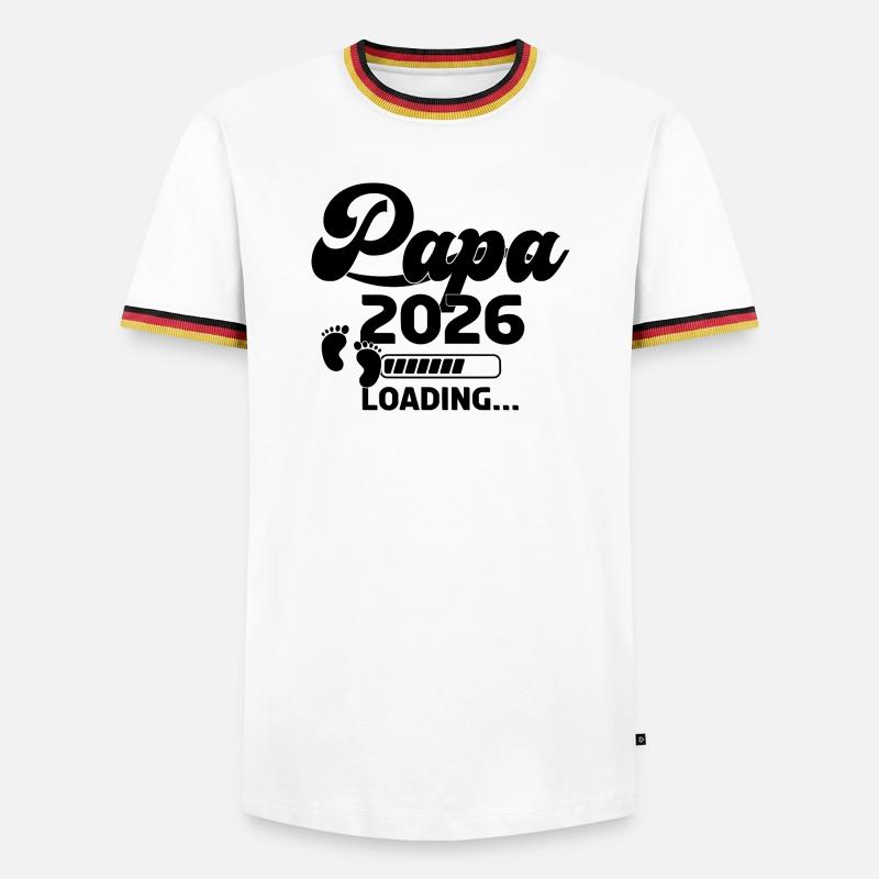 Papa 2026 Loading - Men's Ringer Shirt - white/tricolour