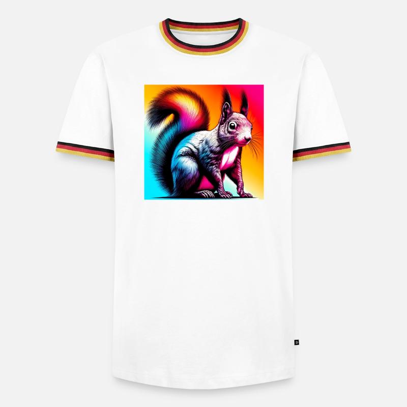 squirrel - Men's Ringer Shirt - white/tricolour