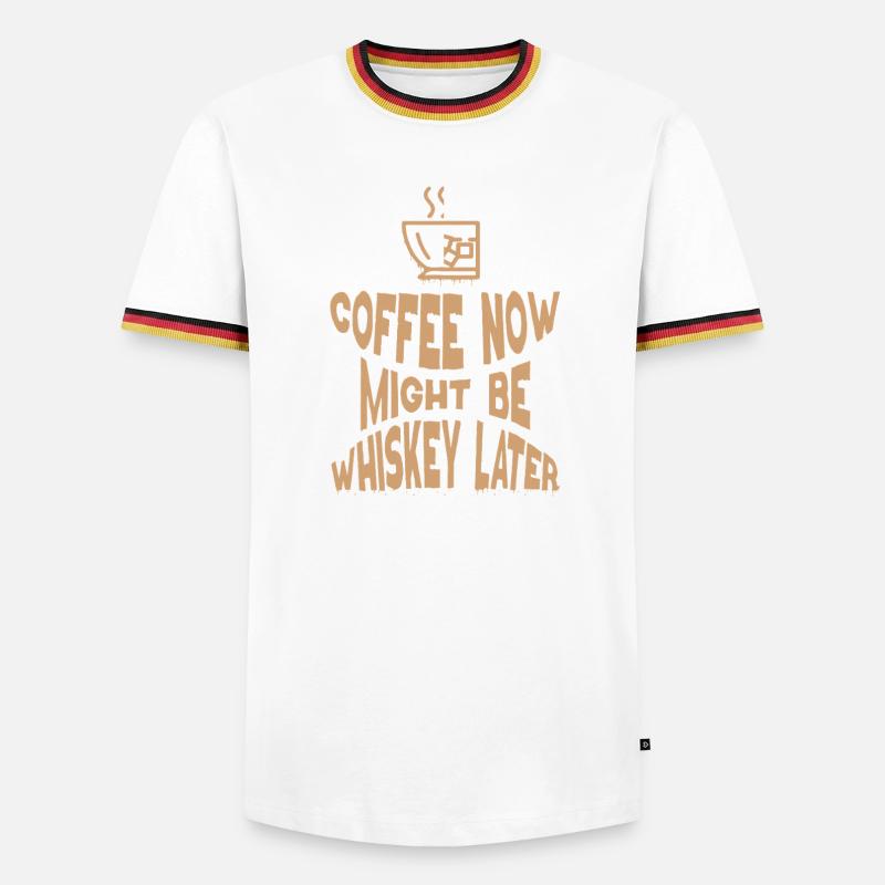 Whiskey Saying Whiskey Drinker Whiskey Lovers - Men's Ringer Shirt - white/tricolour