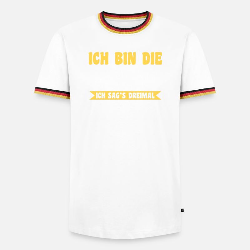 Mutter Team Mama - Männer Kontrast-T-Shirt - Schwarz/Dreifarbig