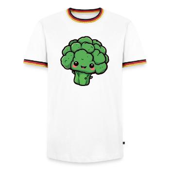 Brocoli - T-shirt contrasté Homme - blanc/tricolore - Devant - AI Model Female 172 light (172cm) & AI Model Male 185 light (185cm)