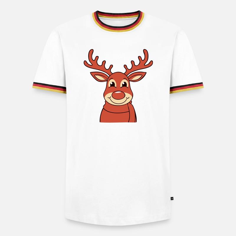 Reindeer - Men's Ringer Shirt - white/tricolour