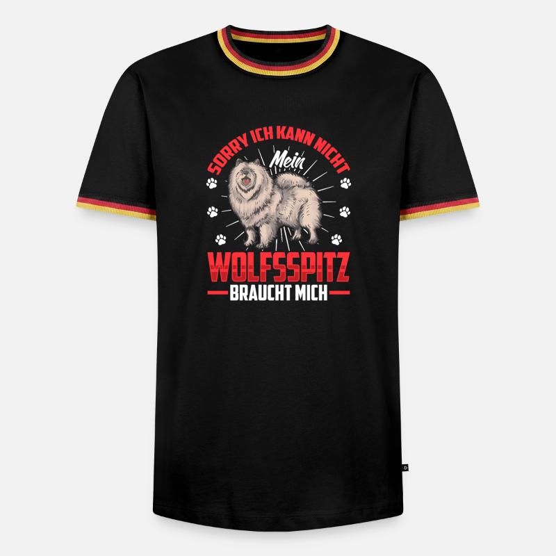 Wolfspitz needs me German Wolfspitz - Men's Ringer Shirt - black/tricolour