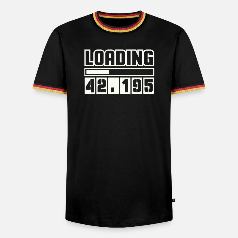 Loading 42,195 Marathon - Men's Ringer Shirt - black/tricolour
