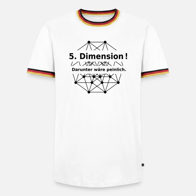 Fifth dimension - Men's Ringer Shirt - white/tricolour