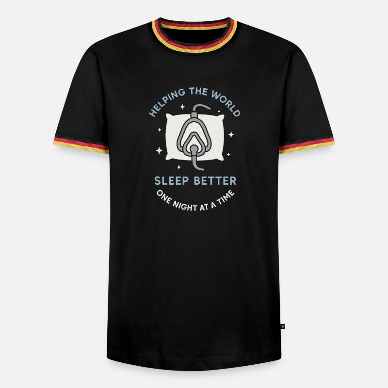 Sleep Technologist Polysomnographic Tech Rpsgt - Men's Ringer Shirt - black/tricolour