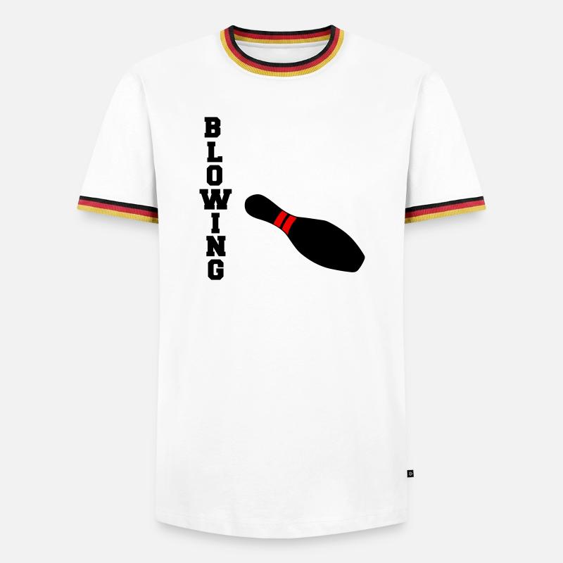 Blowing - Men's Ringer Shirt - white/tricolour