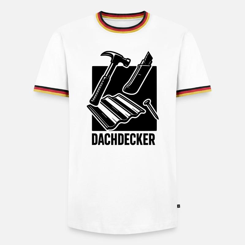 Roofing Tools - Men's Ringer Shirt - white/tricolour