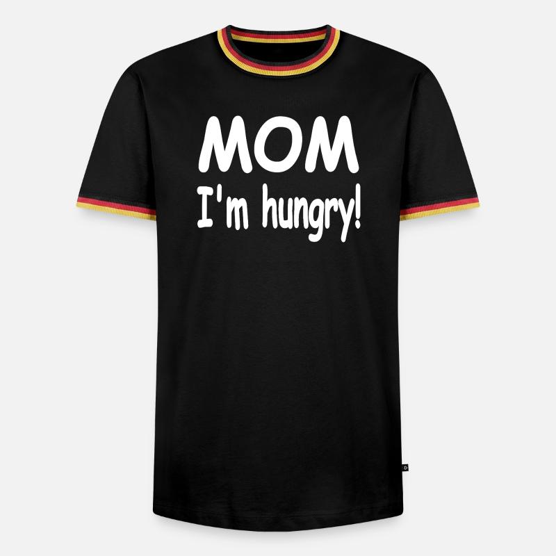 Mutter - Männer Kontrast-T-Shirt - Schwarz/Dreifarbig