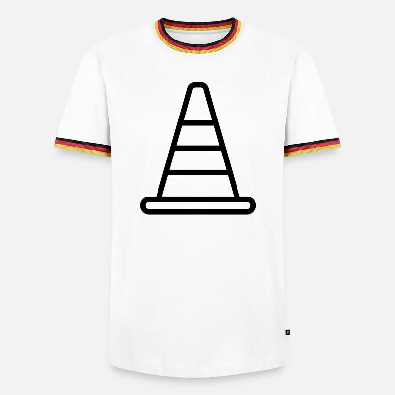 cone - Men's Ringer Shirt - white/tricolour