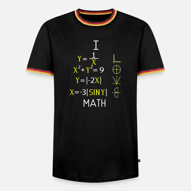 Math Math Math Teacher Mathematician - Men's Ringer Shirt - black/tricolour