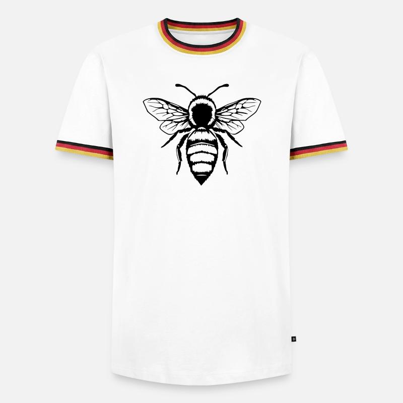 Bee Honey Bee Gift Beekeeper - Men's Ringer Shirt - white/tricolour