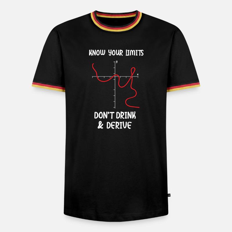Math Math Math Teacher Mathematician - Men's Ringer Shirt - black/tricolour
