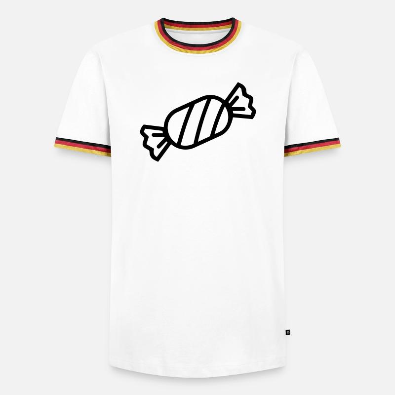 candy - Men's Ringer Shirt - white/tricolour