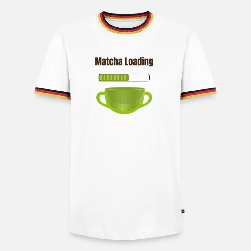 Matcha Loading - Men's Ringer Shirt - white/tricolour