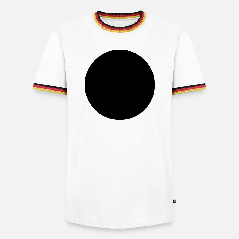 Circle - Men's Ringer Shirt - white/tricolour