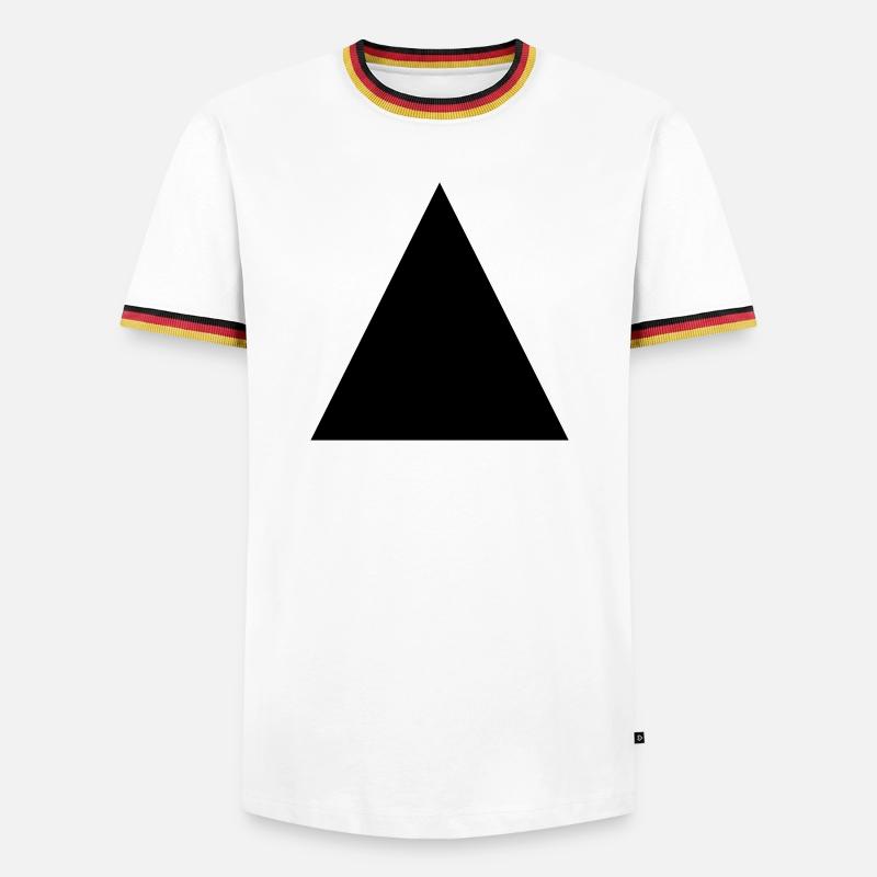 Triangle - Men's Ringer Shirt - white/tricolour