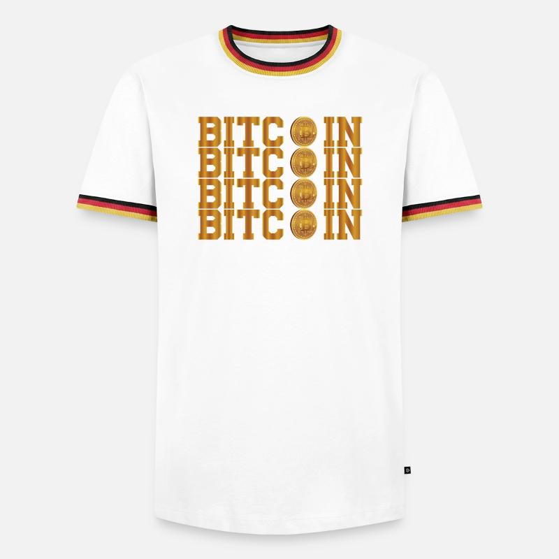 Bitcoin - Men's Ringer Shirt - white/tricolour