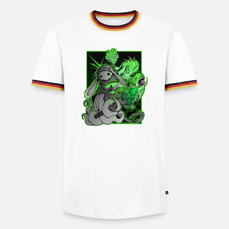 magic - Männer Kontrast-T-Shirt - Weiß/Dreifarbig