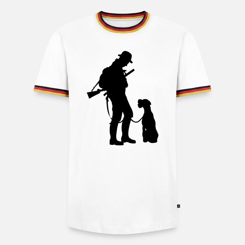 Hunter - Men's Ringer Shirt - white/tricolour