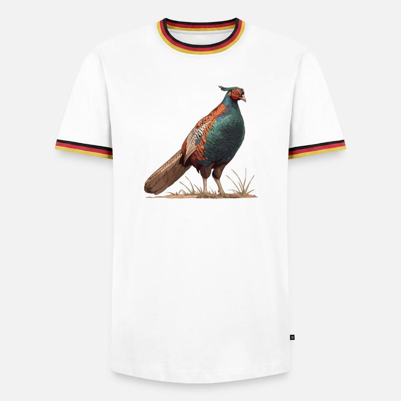 Pheasants Pheasant - Men's Ringer Shirt - white/tricolour