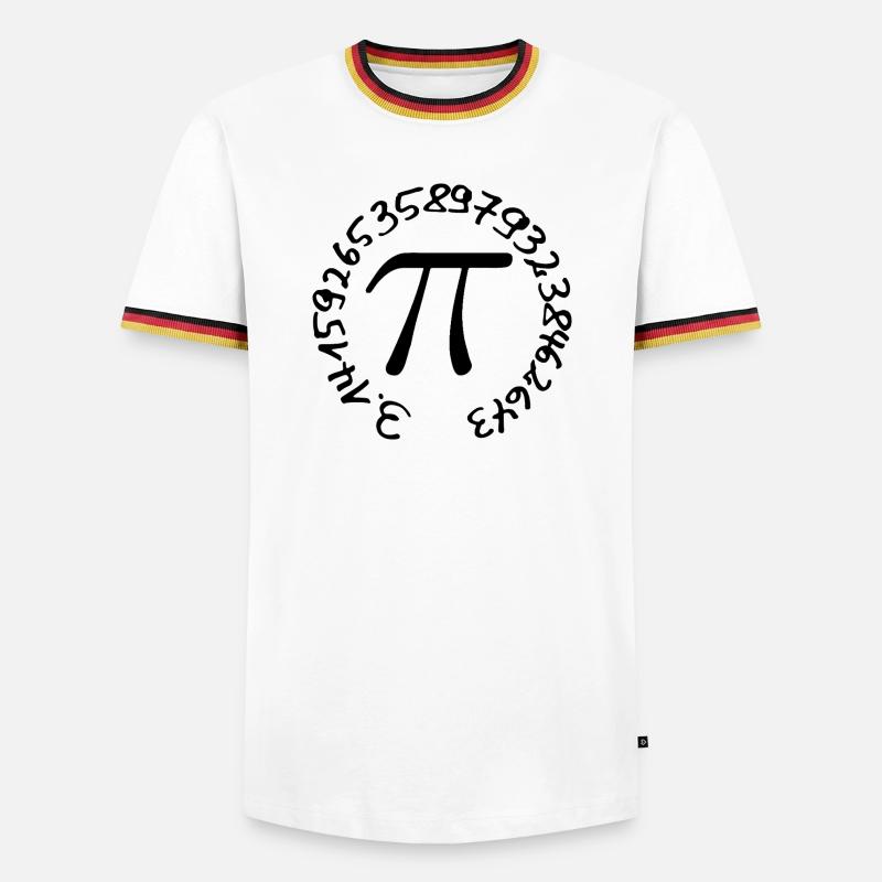 Pi - Men's Ringer Shirt - white/tricolour