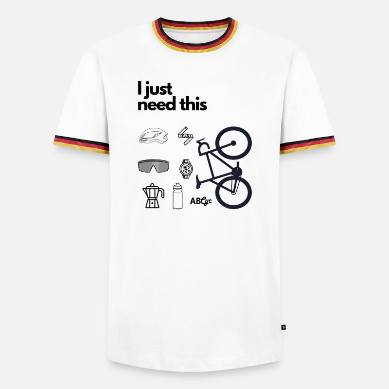 I just need this - Men's Ringer Shirt - white/tricolour