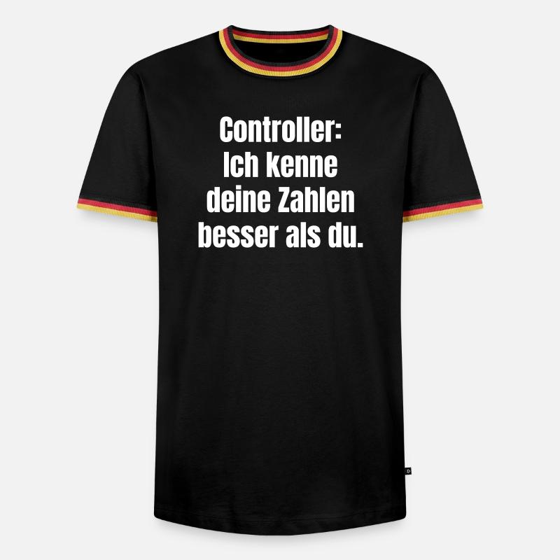 Controllers: Knowing numbers better - Men's Ringer Shirt - black/tricolour