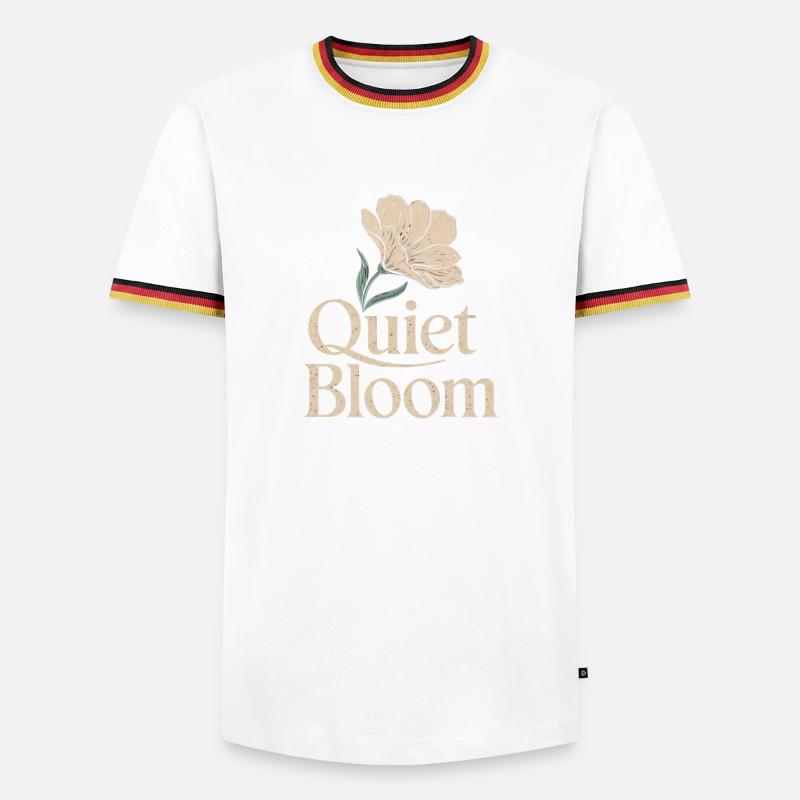 Quiet Bloom – Delicate Bloom - Men's Ringer Shirt - white/tricolour