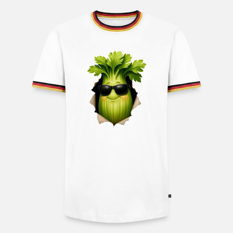 celery - Men's Ringer Shirt - white/tricolour