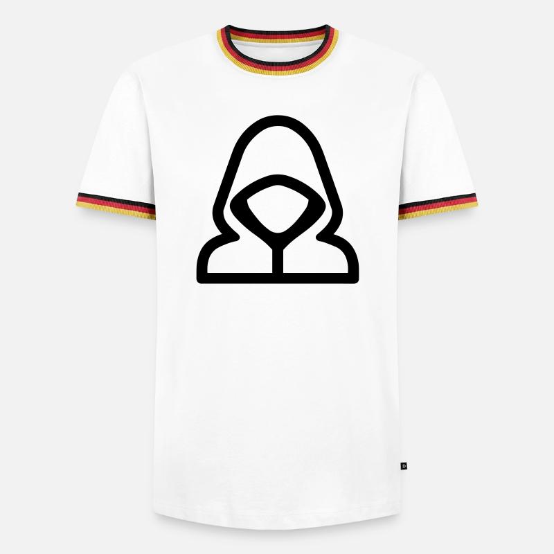 hacker - Men's Ringer Shirt - white/tricolour
