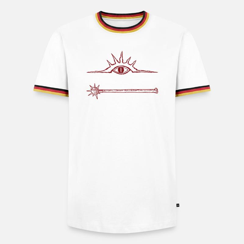 Ragh-ulk Elvar - Men's Ringer Shirt - white/tricolour