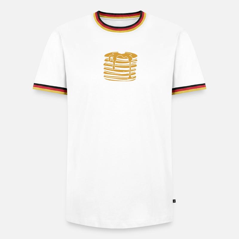 Stack Happiness Pinguin - Männer Kontrast-T-Shirt - Weiß/Dreifarbig
