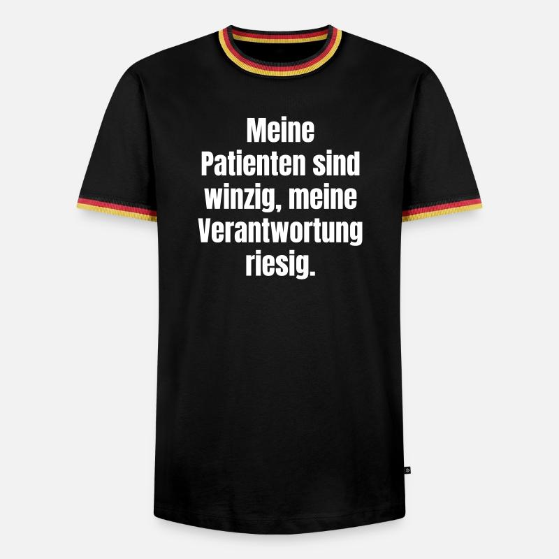 Tiny patients, big responsibility - Men's Ringer Shirt - black/tricolour