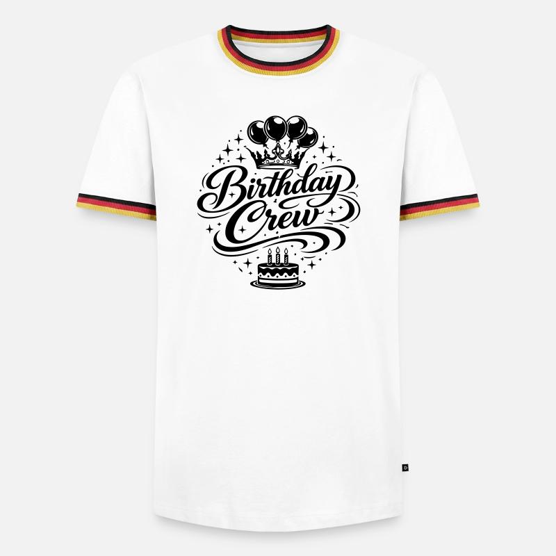 Birthday Crew Celebration - Men's Ringer Shirt - white/tricolour