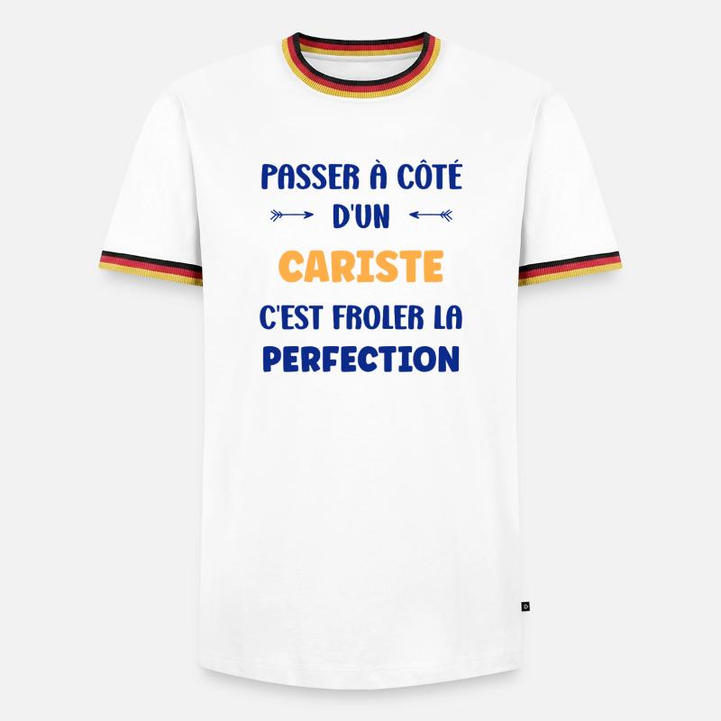 Perfekter Gabelstaplerfahrer in Aktion - Männer Kontrast-T-Shirt - Weiß/Dreifarbig