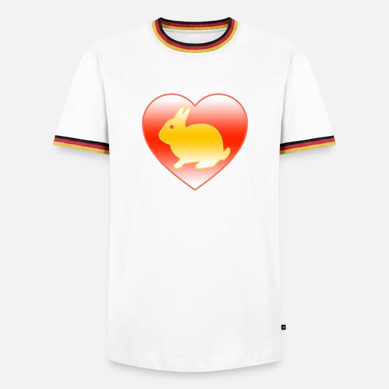 Rabbit - Men's Ringer Shirt - white/tricolour