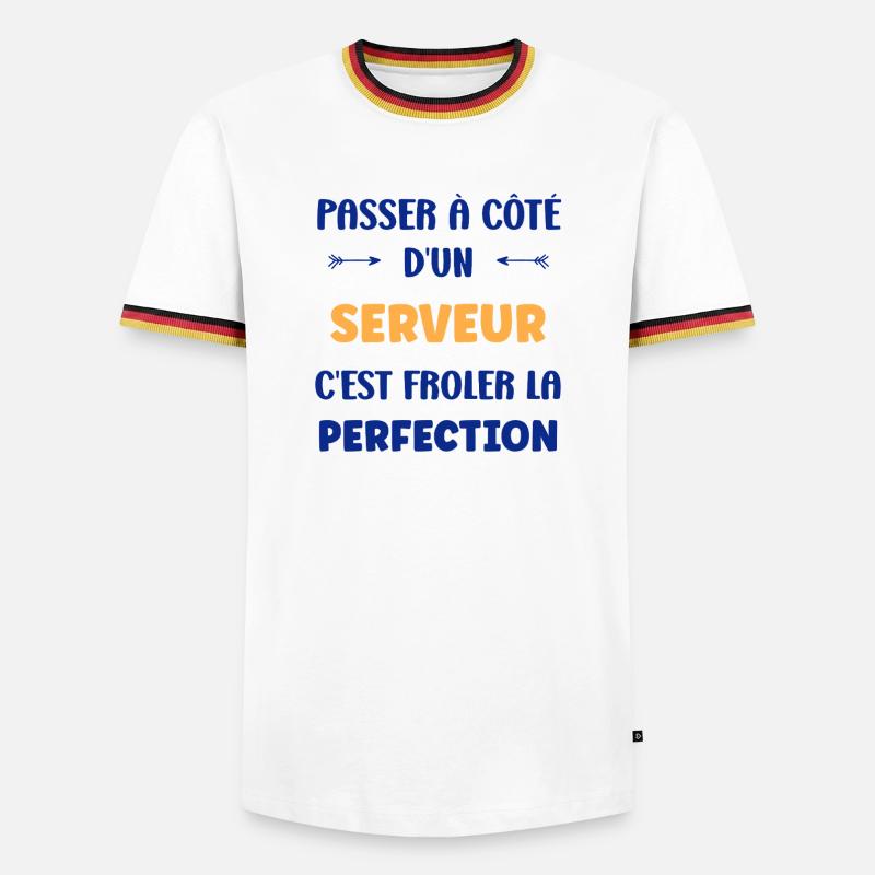 Server - Männer Kontrast-T-Shirt - Weiß/Dreifarbig