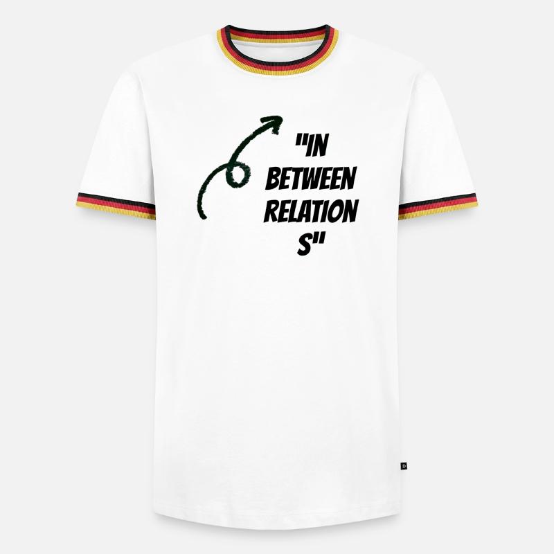 In Between Relationships - Men's Ringer Shirt - white/tricolour