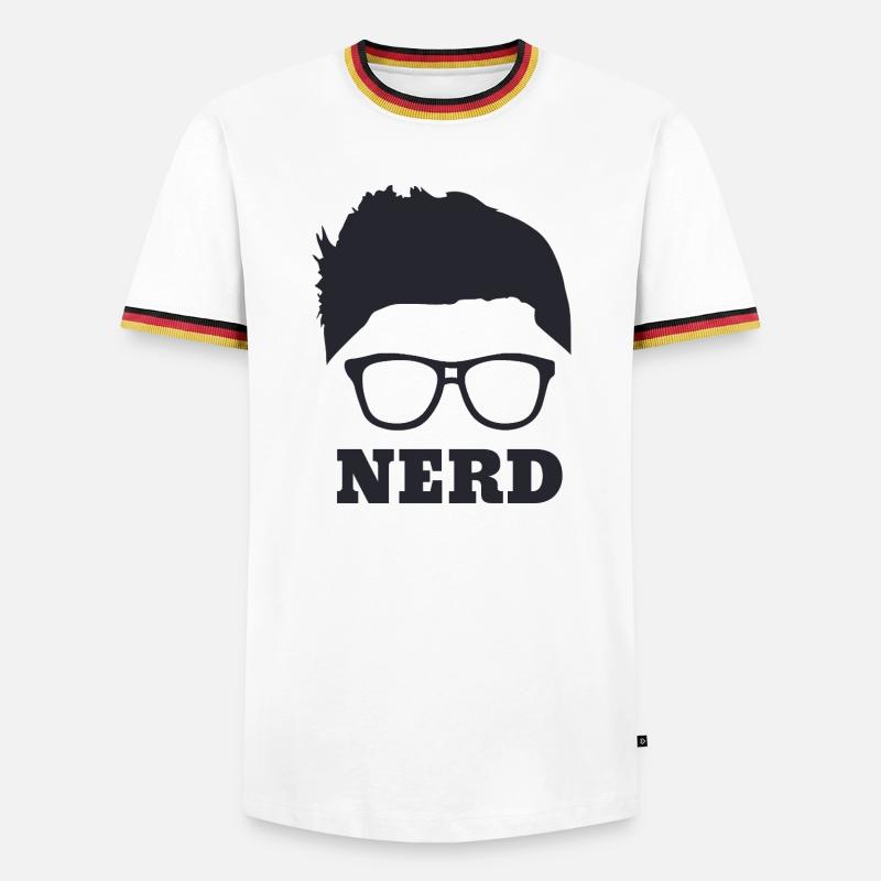 Nerd - Men's Ringer Shirt - white/tricolour