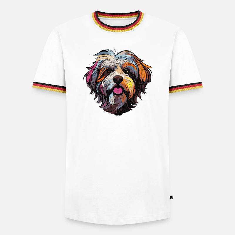 Dog Comic - Men's Ringer Shirt - white/tricolour