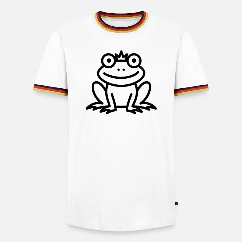 frog - Men's Ringer Shirt - white/tricolour